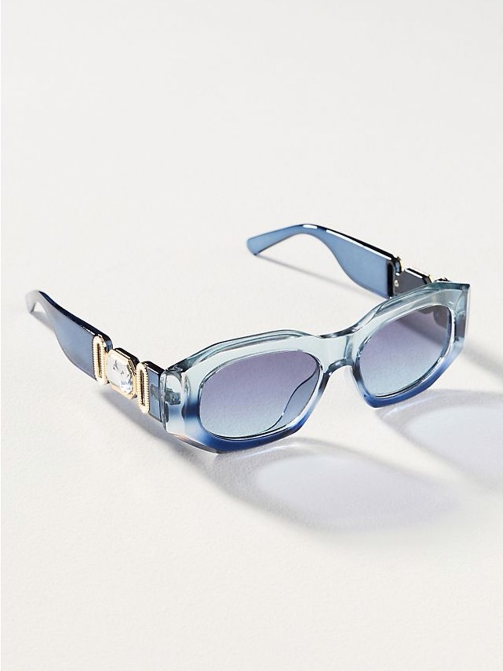 I-SEA Ombre Deco Rectangle Sunglasses Anthropologie - Picture 1 of 3
